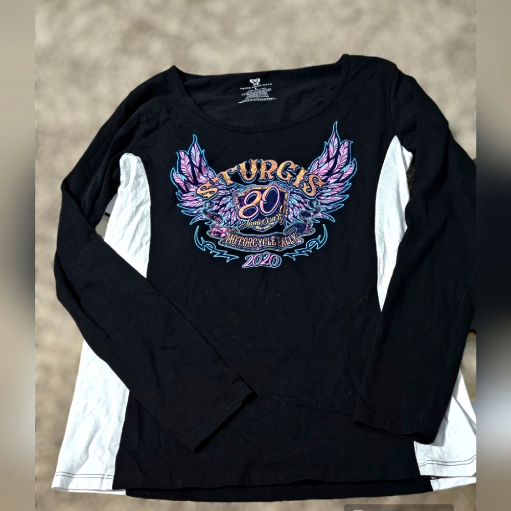 Sturgis women long sleeve shirt size Large 80th aniversary 2020 motorcycle Rally